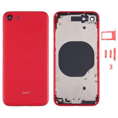 Battery Back Cover with Camera Lens Cover & SIM Card Tray & Side keys for iPhone SE 2020 - Image 7