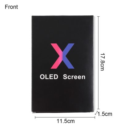 50 PCS Cardboard Packaging Black Box for iPhone X LCD Screen - Image 2