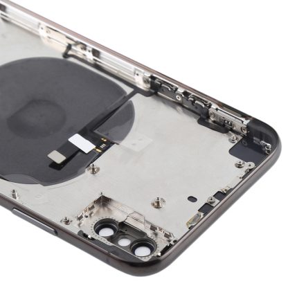 Battery Back Cover Assembly with Side Keys & Wireless Charging Module & Volume Button Flex Cable & Card Tray for iPhone X - Image 5