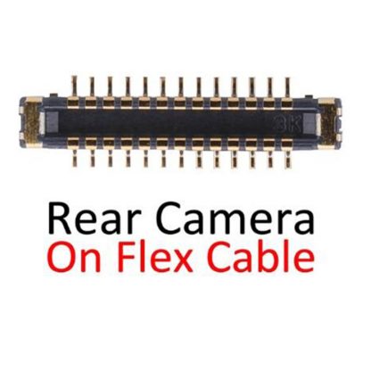 Rear Back Camera FPC Connector On Flex Cable for iPhone X - Image 2
