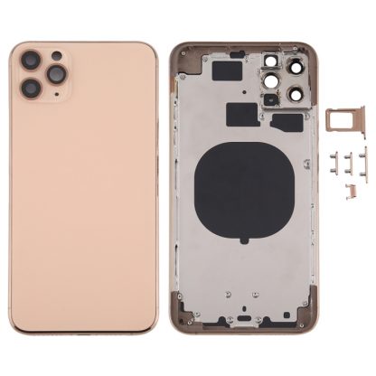 Back Housing Cover with SIM Card Tray & Side keys & Camera Lens for iPhone 11 Pro Max - Image 9