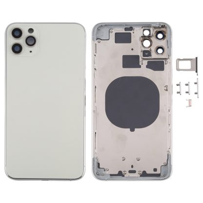 Back Housing Cover with SIM Card Tray & Side keys & Camera Lens for iPhone 11 Pro Max - Image 10