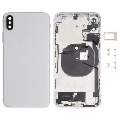 Battery Back Cover Assembly (with Side Keys & Speaker Ringer Buzzer & Motor & Camera Lens & Card Tray & Power Button + Volume Button + Charging Port + Signal Flex Cable & Wireless Charging Module) for iPhone XS Max - Image 9