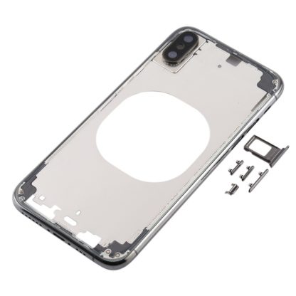 Transparent Back Cover with Camera Lens & SIM Card Tray & Side Keys for iPhone XS Max - Image 2