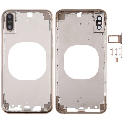 Transparent Back Cover with Camera Lens & SIM Card Tray & Side Keys for iPhone XS Max - Image 6