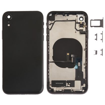 Battery Back Cover Assembly (with Side Keys & Speaker Ringer Buzzer & Motor & Camera Lens & Card Tray & Power Button + Volume Button + Charging Port + Signal Flex Cable & Wireless Charging Module) for iPhone XR - Image 7