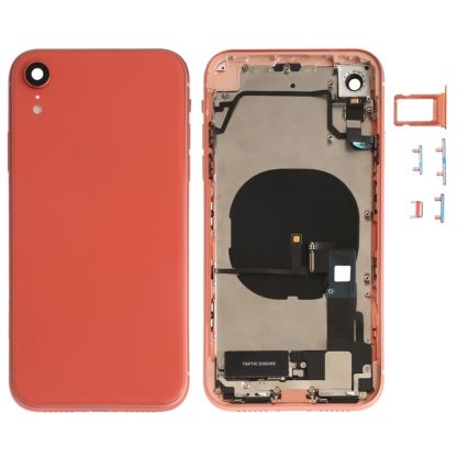 Battery Back Cover Assembly (with Side Keys & Speaker Ringer Buzzer & Motor & Camera Lens & Card Tray & Power Button + Volume Button + Charging Port + Signal Flex Cable & Wireless Charging Module) for iPhone XR - Image 8