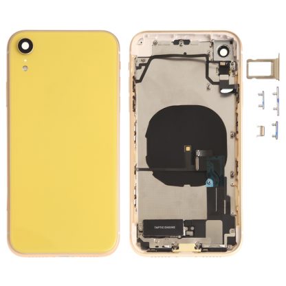 Battery Back Cover Assembly (with Side Keys & Speaker Ringer Buzzer & Motor & Camera Lens & Card Tray & Power Button + Volume Button + Charging Port + Signal Flex Cable & Wireless Charging Module) for iPhone XR - Image 12