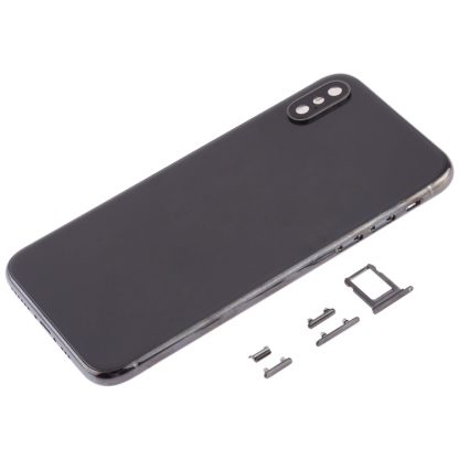 Back Cover with Camera Lens & SIM Card Tray & Side Keys for iPhone XS - Image 2