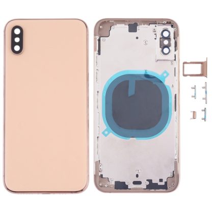 Back Cover with Camera Lens & SIM Card Tray & Side Keys for iPhone XS - Image 8