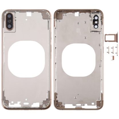 Transparent Back Cover with Camera Lens & SIM Card Tray & Side Keys for iPhone XS - Image 5