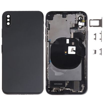 Battery Back Cover Assembly (with Side Keys & Speaker Ringer Buzzer & Motor & Camera Lens & Card Tray & Power Button + Volume Button + Charging Port + Signal Flex Cable & Wireless Charging Module) for iPhone XS - Image 7