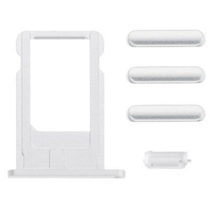 Card Tray & Volume Control Key & Screen Lock Key & Mute Switch Vibrator Key  Kit for iPhone 6 - Image 3