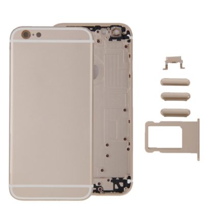 6 in 1 for iPhone 6 Plus (Back Cover + Card Tray + Volume Control Key + Power Button + Mute Switch Vibrator Key + Sign) Full Assembly Housing Cover - Image 8