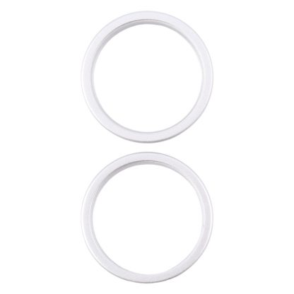 For iPhone 16 2pcs/set Rear Camera Glass Lens Metal Outside Protector Hoop Ring