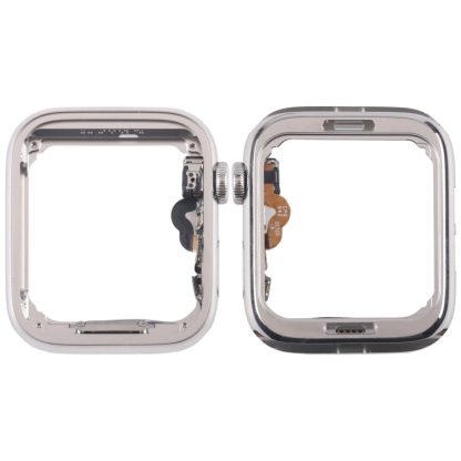 For Apple Watch Series 5 40mm LTE Stainless Steel Middle Frame Bezel Plate with Crown Spin Axis Flex Cable