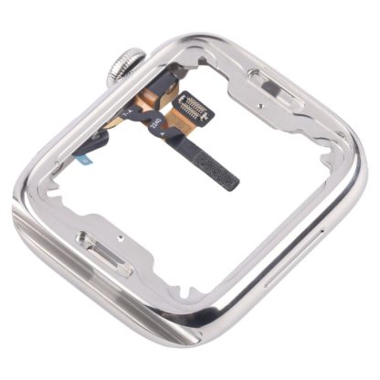 For Apple Watch Series 7 / 8 / 9 41mm LTE Stainless Steel Middle Frame Bezel Plate with Crown Spin Axis Flex Cable - Image 5