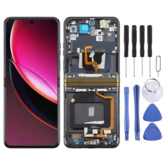 For Motorola Razr 40 Ultra XT2321-3 XT2321-1 XT2321-2 Original LCD Screen Digitizer Full Assembly with Frame, For Motorola Razr 40 Ultra/Razr+ 2023(Original)