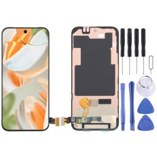 For Google Pixel 9 Pro XL GGX8B GZC4K GQ57S OLED LCD Screen Digitizer Full Assembly with Frame/Fingerprint Flex Cable