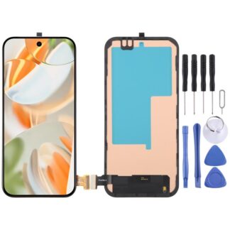 For Google Pixel 9 Pro GR83Y GEC77 GWVK6 TFT LCD Screen Digitizer Full Assembly with Frame, Not Supporting Fingerprint Identification