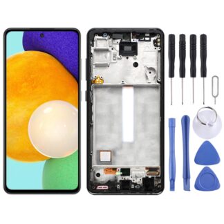 Original Super AMOLED LCD Screen for Samsung Galaxy A52 SM-A526(5G Version) Digitizer Full Assembly With Frame