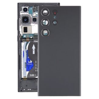 For Samsung Galaxy S23 Ultra SM-S918 Glass Battery Back Cover with Camera Lens Frame, For Samsung Galaxy S23 Ultra(with Camera Cover)
