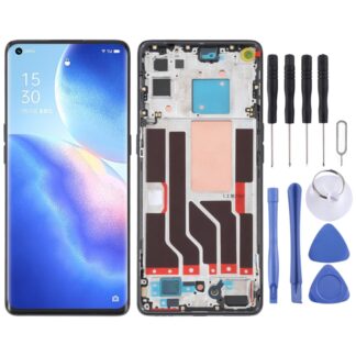 Original LCD Screen and Digitizer Full Assembly with Frame For OPPO Reno5 Pro 5G, For OPPO Reno5 Pro 5G