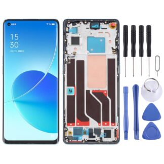 Original LCD Screen and Digitizer Full Assembly with Frame For OPPO Reno6 Pro 5G PEPM00 CPH2249, For OPPO Reno6 Pro 5G